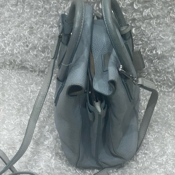 MCM Grained Calfskin Mini Milla Tote Sky Blue - Picture 5 of 12